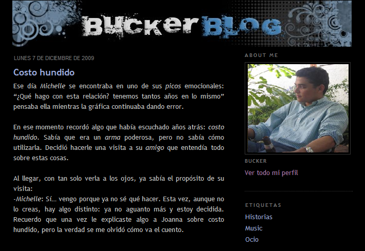 Buckerblog 2009 - blogger