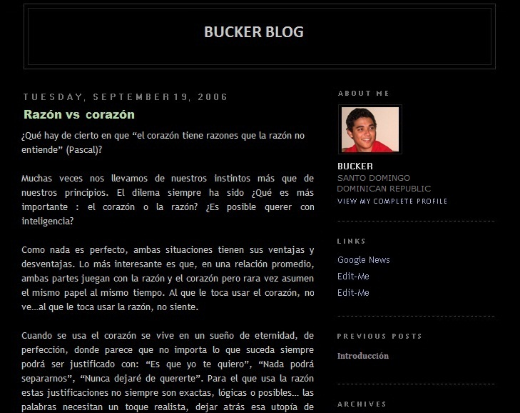 Buckerblog 2006 blogger