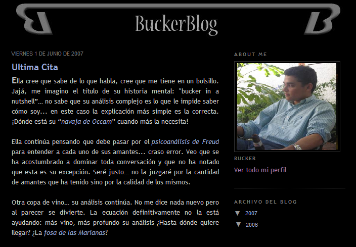 Buckerblog 2008 Blogger
